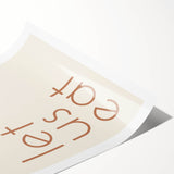 Extra large rolled print featuring line art flowers in autumn hues, ideal for large living room wall art.