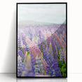 Large abstract wall art featuring spring-themed colors in green and pink on a framed acrylic panel.