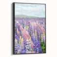 Black and white landscape art painting on framed canvas, featuring a vintage springtime scene, ideal for bedroom decor.