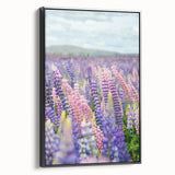 Black and white landscape art painting on framed canvas, featuring a vintage springtime scene, ideal for bedroom decor.