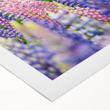 Art deco poster featuring a stylized spring scene in soft pastel colors on rolled canvas, suitable for dining room decor.