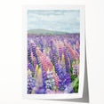 Extra large rolled print of spring-themed floral art in pastel shades, ideal for dining room or bathroom wall decor.