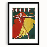 Vogue Canvas Art - Bold 1920s Art Deco Fashion Illustration Print