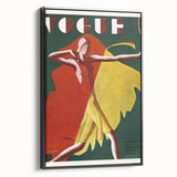 Vogue Canvas Art - Bold 1920s Art Deco Fashion Illustration Print