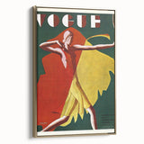 Vogue Canvas Art - Bold 1920s Art Deco Fashion Illustration Print
