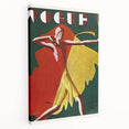 Vogue Canvas Art - Bold 1920s Art Deco Fashion Illustration Print