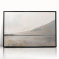 Framed abstract landscape wall art featuring bold colors and intricate patterns, displayed with a black frame, adding a modern touch to interior decor.