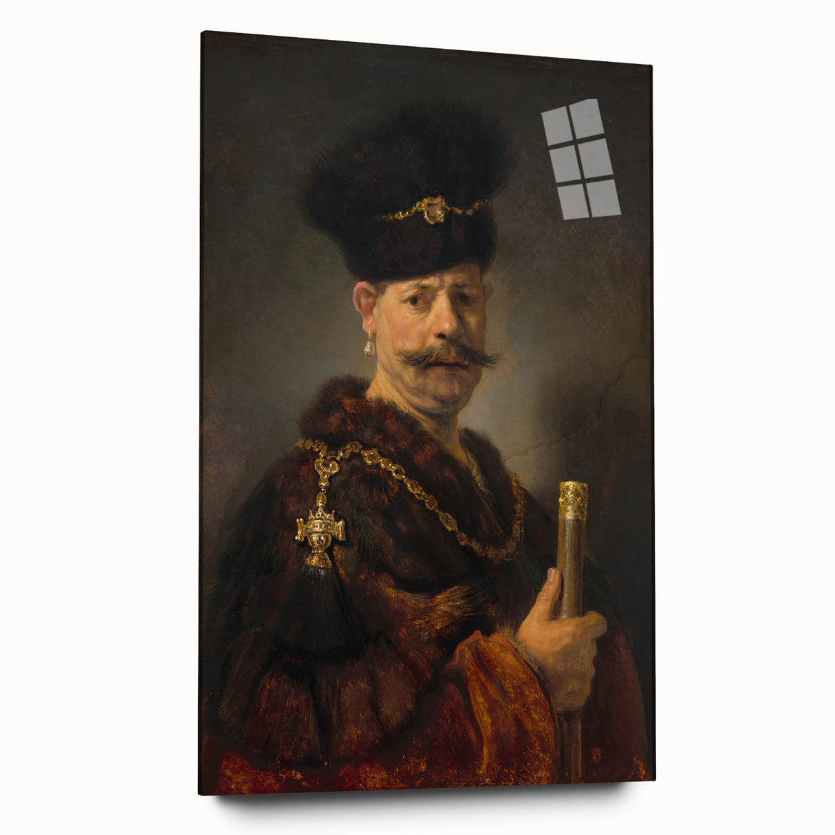 Baroque Art - Majestic Portrait with Ornate Details