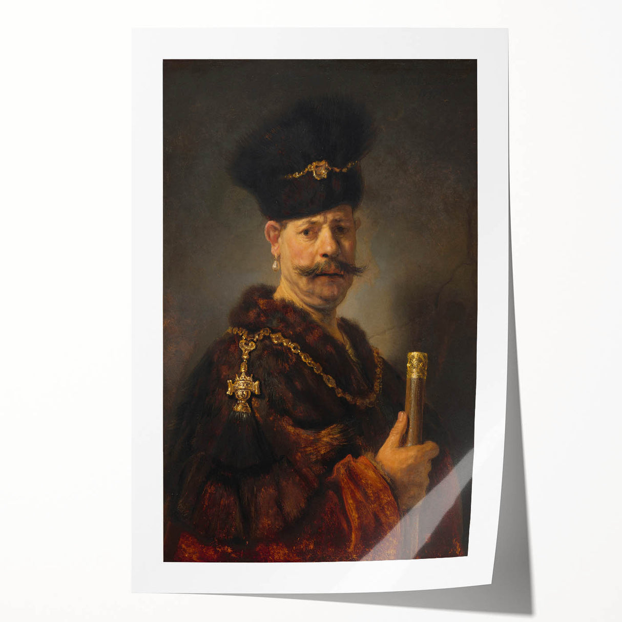 Baroque Art - Majestic Portrait with Ornate Details
