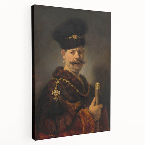 Baroque Art - Majestic Portrait with Ornate Details