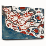 Ernst Ludwig Kirchner's Reclining Nude - Abstract Expressionist Print