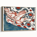 Ernst Ludwig Kirchner's Reclining Nude - Abstract Expressionist Print