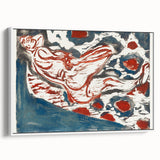 Ernst Ludwig Kirchner's Reclining Nude - Abstract Expressionist Print