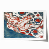 Ernst Ludwig Kirchner's Reclining Nude - Abstract Expressionist Print