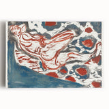Ernst Ludwig Kirchner's Reclining Nude - Abstract Expressionist Print