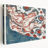 Ernst Ludwig Kirchner's Reclining Nude - Abstract Expressionist Print