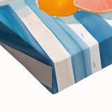 Large art of a black and white landscape painting on stretched canvas, suited for bedroom wall decor.