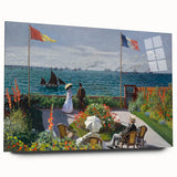 Garden at Sainte-Adresse by Monet: Coastal Impressionist Wall Art Print