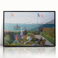 Garden at Sainte-Adresse by Monet: Coastal Impressionist Wall Art Print