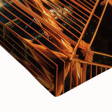 Close-up of a vibrant landscape bridge canvas print, showcasing intricate details and rich colors, perfect for enhancing home decor with artistic flair.