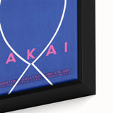 Minimalist Fish Outline - Modern Wall Art with Bold Blue Graphic Design