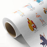 Ancient Greek Gods Educational Wall Art - Kids' Learning Poster