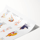 Ancient Greek Gods Educational Wall Art - Kids' Learning Poster