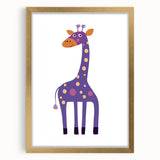 Whimsical Giraffe Print - Children's Wall Decor & Playroom Artwork