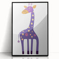 Whimsical Giraffe Print - Children's Wall Decor & Playroom Artwork
