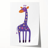 Whimsical Giraffe Print - Children's Wall Decor & Playroom Artwork