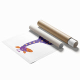 Whimsical Giraffe Print - Children's Wall Decor & Playroom Artwork