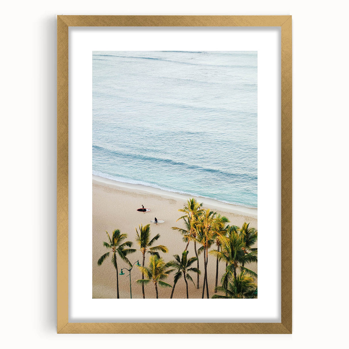 Extra large abstract art print featuring textured swirls in warm summer tones, framed in gold, ideal for living room decor.