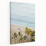 Large art depicting summer season in abstract style on stretched canvas, suitable for kitchen wall art.