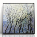 Serene Abstract Tree Art – Contemporary Dining Room Canvas