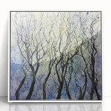 Serene Abstract Tree Art – Contemporary Dining Room Canvas