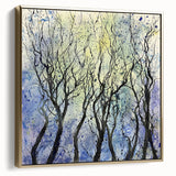 Serene Abstract Tree Art – Contemporary Dining Room Canvas