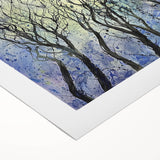 Serene Abstract Tree Art – Contemporary Dining Room Canvas