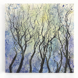 Serene Abstract Tree Art – Contemporary Dining Room Canvas