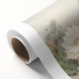 Vibrant abstract floral wall art on rolled canvas, showcasing a blend of colorful blooms and dynamic shapes, perfect for modern home decor.