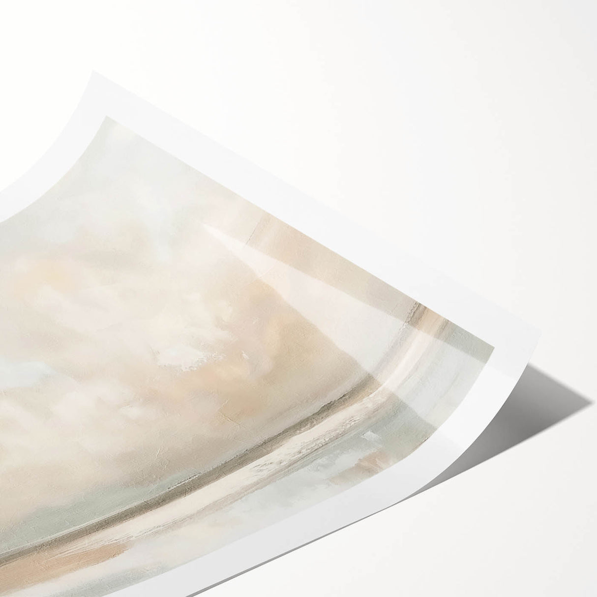 Abstract landscape wall art print showcasing vibrant colors and fluid shapes, rolled and ready for framing, adding a modern touch to any decor. Perfect for art enthusiasts seeking unique home decor.