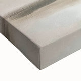 Abstract landscape wall art on stretched canvas, showcasing vibrant colors and intricate details, perfect for modern home decor. This close-up reveals the textured surface and artistic brushstrokes, enhancing visual interest and depth.