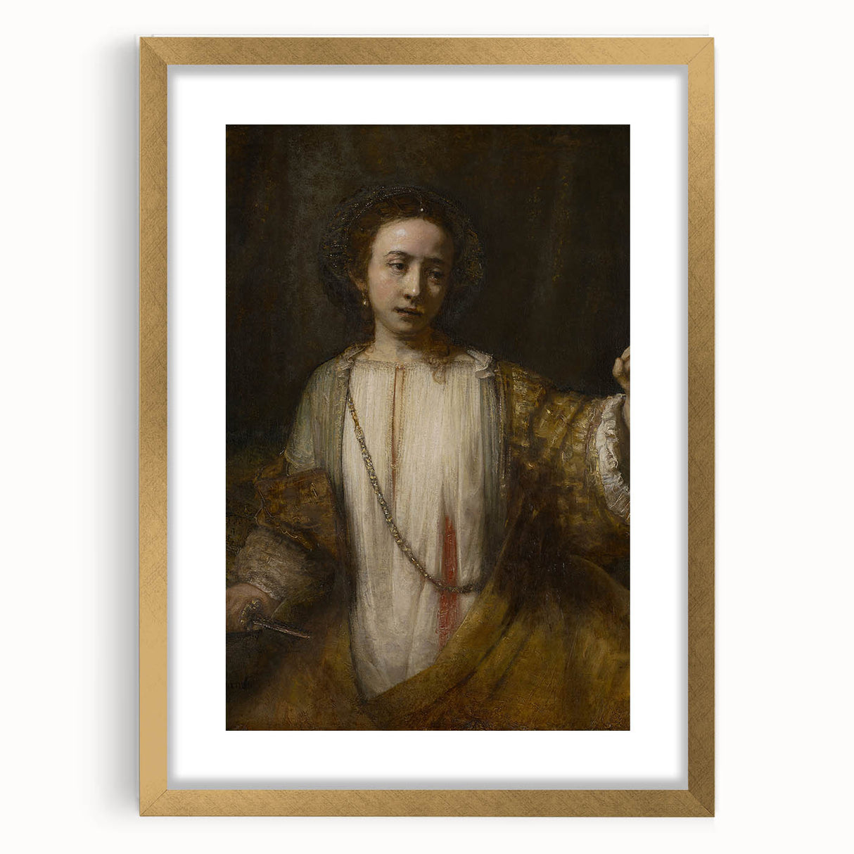 Baroque Art - Serene Portrait of Grace and Elegance