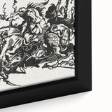 Franz Marc's Lion Hunt (1913) - Bold Black & White Expressionist Art