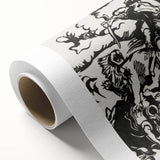 Franz Marc's Lion Hunt (1913) - Bold Black & White Expressionist Art