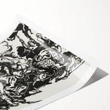 Franz Marc's Lion Hunt (1913) - Bold Black & White Expressionist Art