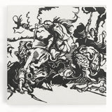 Franz Marc's Lion Hunt (1913) - Bold Black & White Expressionist Art