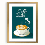 Extra large abstract art print featuring textured swirls in gold and white, framed with a gold mat.