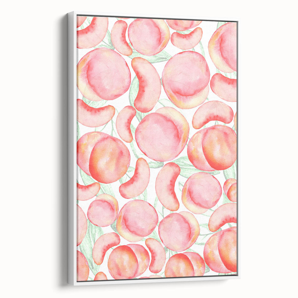 Extra large vintage poster art of colorful fruits on a black background, framed canvas, ideal for living room decor.