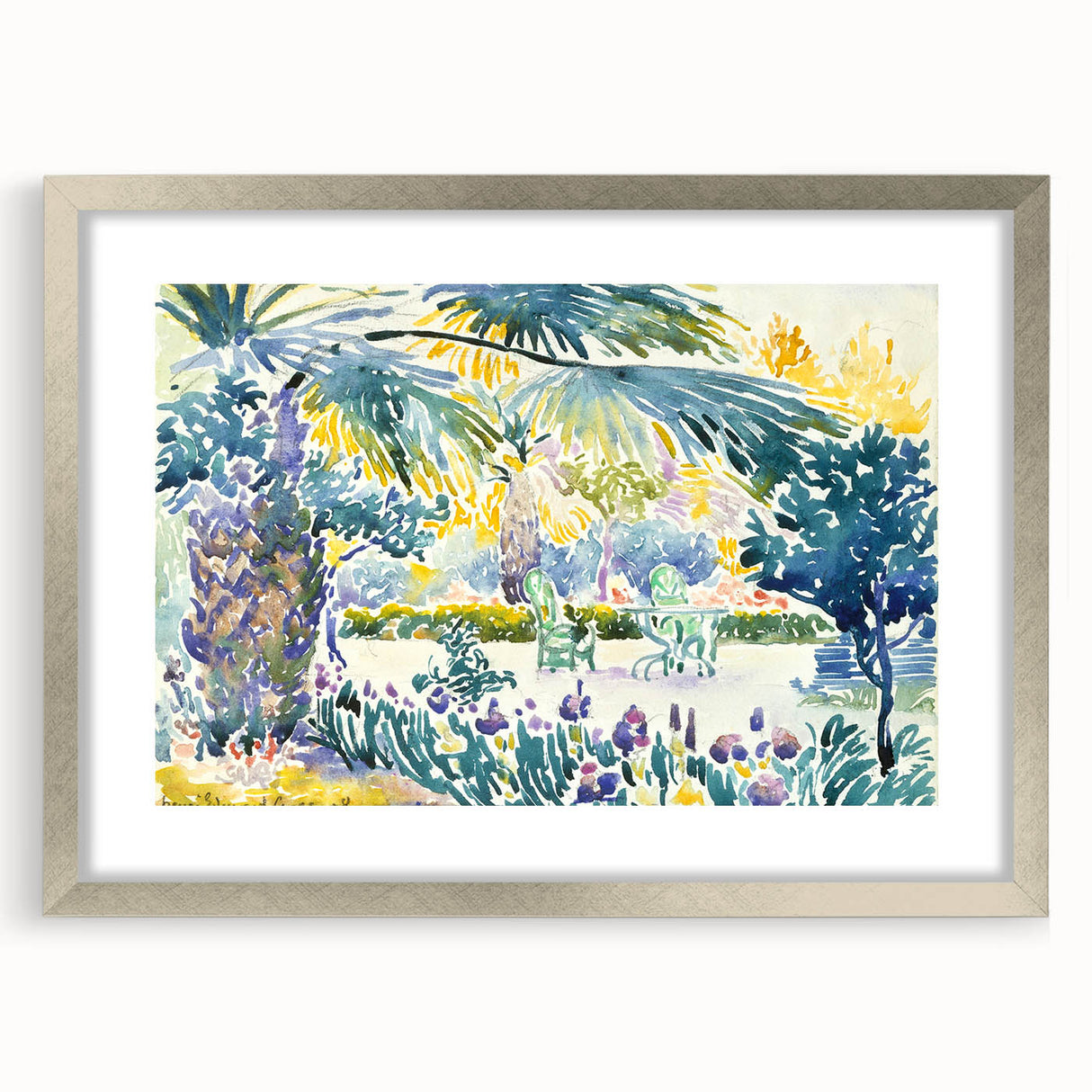 Garden of the Painter by Cross: Colorful Impressionist Garden Wall Art