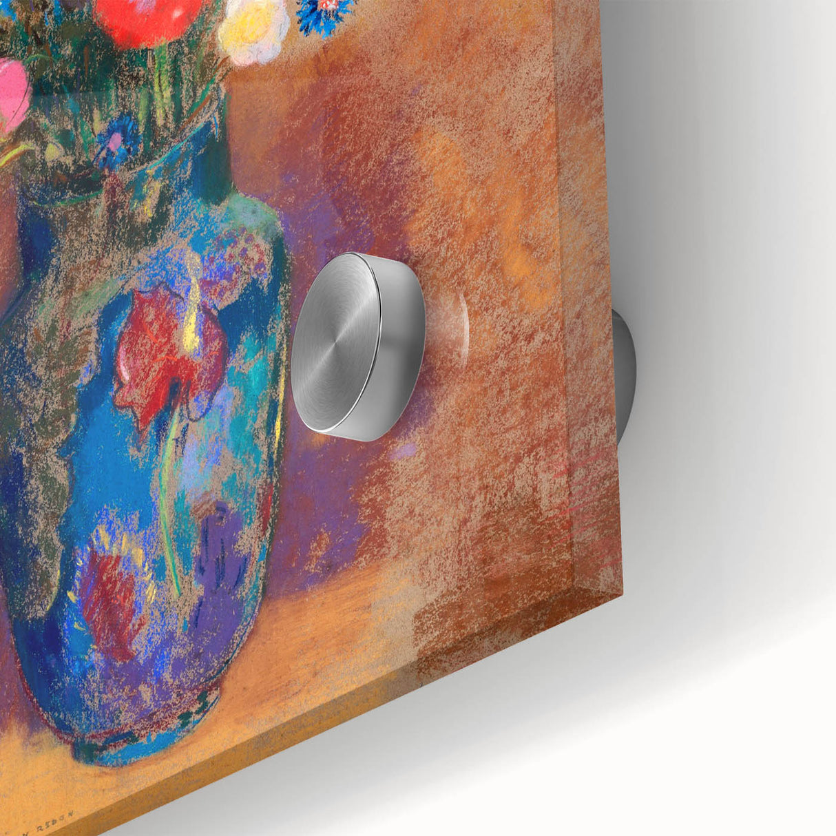 Vibrant Floral Bouquet - Modern Wall Art of Colorful Flower Arrangement